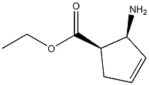 3-Cyclopentene-1-carboxylicacid,2-amino-,ethylester,(1R,2S)-rel-(9CI) Structure