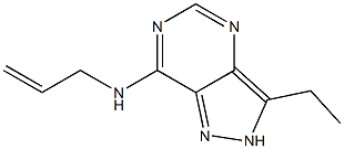 1H-Pyrazolo[4,3-d]pyrimidin-7-amine,3-ethyl-N-2-propenyl-(9CI) Structure