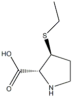 D-Proline, 3-(ethylthio)-, (3R)-rel- (9CI) Structure