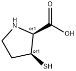 D-Proline, 3-mercapto-, (3S)-rel- (9CI),79068-22-7,结构式