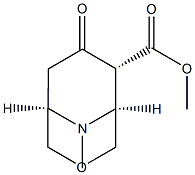 3-Oxa-9-azabicyclo[3.3.1]nonane-6-carboxylicacid,9-methyl-7-oxo-,methylester,(1R,5S,6R)-rel-(9CI) Structure