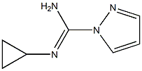 1H-Pyrazole-1-carboximidamide,N-cyclopropyl-(9CI) 结构式