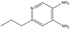 3,4-Pyridinediamine,6-propyl-(9CI) Structure