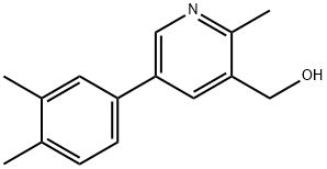 3-Pyridinemethanol,5-(3,4-dimethylphenyl)-2-methyl-(9CI),791056-33-2,结构式