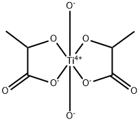 二羟基双(氢乳酸)合钛(IV) (约44%于异丙醇,水中), 79110-90-0, 结构式