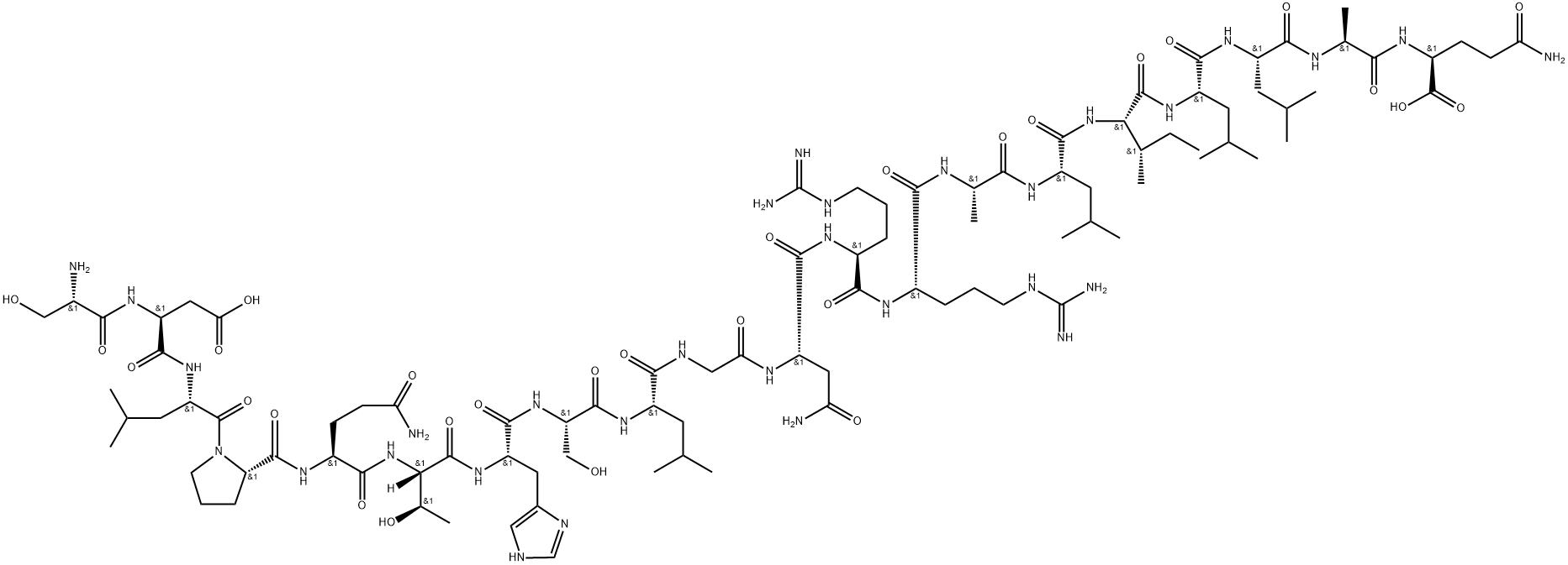 interferon eicosapeptide (human lymphoblastoid) Struktur