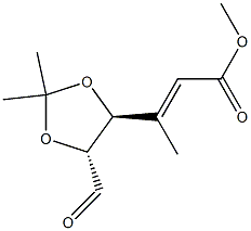 L-threo-Hex-4-enuronic acid, 4,5-dideoxy-4-methyl-2,3-O-(1-methylethylidene)-, methyl ester, (4E)- (9CI)|