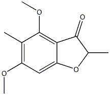 3(2)-Benzofuranone,4,6-dimethoxy-2,5-dimethyl-(4CI) Structure