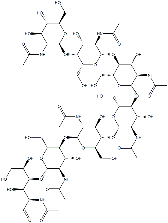 HEPTA-N-ACETYLCHITOHEPTAOSE 结构式