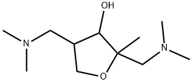 3-Furanol,2,4-bis[(dimethylamino)methyl]tetrahydro-2-methyl-(9CI) Structure