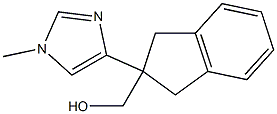 1H-Indene-2-methanol,2,3-dihydro-2-(1-methyl-1H-imidazol-4-yl)-(9CI) Structure