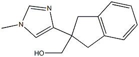 1H-Indene-2-methanol,2,3-dihydro-2-(1-methyl-1H-imidazol-4-yl)-(9CI) 化学構造式