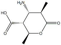 2H-Pyran-3-carboxylicacid,4-aminotetrahydro-2,5-dimethyl-6-oxo-,[2S- Struktur