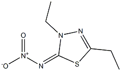 1,3,4-Thiadiazol-2(3H)-imine,3,5-diethyl-N-nitro-(9CI),791577-40-7,结构式