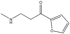 1-Propanone,1-(2-furanyl)-3-(methylamino)-(9CI) 结构式