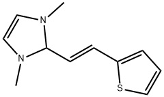 1H-Imidazole,2,3-dihydro-1,3-dimethyl-2-[(1E)-2-(2-thienyl)ethenyl]-(9CI) Structure