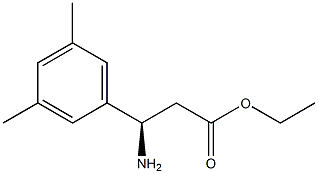 Benzenepropanoic acid, ba-amino-3,5-dimethyl-, ethyl ester, (baR)- (9CI) Structure