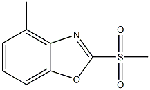 Benzoxazole,4-methyl-2-(methylsulfonyl)-(9CI) Structure