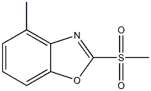 Benzoxazole,4-methyl-2-(methylsulfonyl)-(9CI) 化学構造式