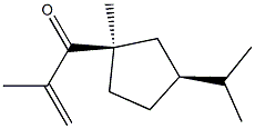 2-Propen-1-one,2-methyl-1-[(1R,3S)-1-methyl-3-(1-methylethyl)cyclopentyl]-(9CI),791620-51-4,结构式