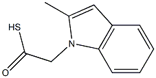 1H-Indole-1-ethanethioicacid,2-methyl-(9CI) Structure