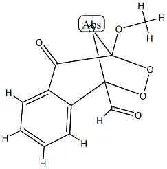 1,4-Epoxy-1H-2,3-benzodioxepin-1-carboxaldehyde,4,5-dihydro-4-methyl-5-oxo-(9CI) Structure