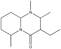 4H-Pyrido[1,2-a]pyrimidin-4-one,3-ethyloctahydro-1,2,6-trimethyl-(9CI) Structure