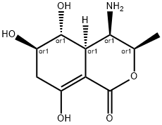 1H-2-Benzopyran-1-one,4-amino-3,4,4a,5,6,7-hexahydro-5,6,8-trihydroxy-3-methyl-,(3alpha,4alpha,4abta,5bta,6alpha)-(9CI),791740-94-8,结构式