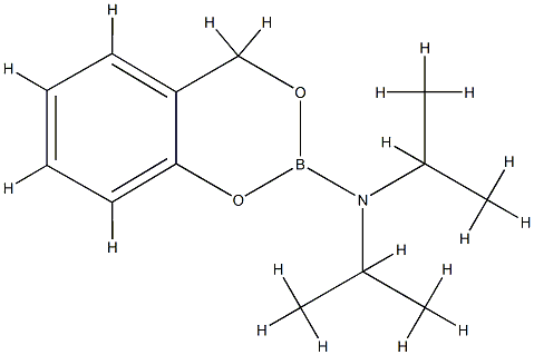 N,N-ジイソプロピル-4H-ベンゾ[D][1,3,2]ジオキサボリニン-2-アミン 化学構造式