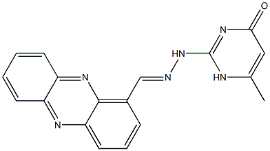 1-phenazinecarbaldehyde (4-hydroxy-6-methyl-2-pyrimidinyl)hydrazone,791786-31-7,结构式