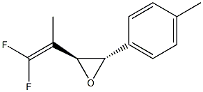 Oxirane, 2-(2,2-difluoro-1-methylethenyl)-3-(4-methylphenyl)-, (2R,3R)-rel- (9CI) Structure