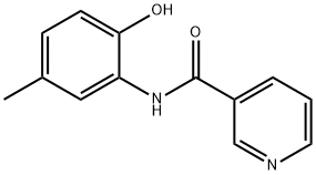 3-Pyridinecarboxamide,N-(2-hydroxy-5-methylphenyl)-(9CI) Structure