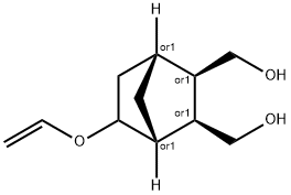 Bicyclo[2.2.1]heptane-2,3-dimethanol, 5-(ethenyloxy)-, (1R,2R,3R,4R)-rel- (9CI) Structure