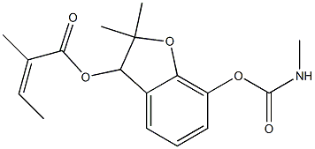 3-hydroxycarbofuran angelate Struktur