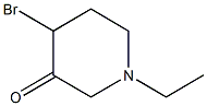 3-Piperidinone,4-bromo-1-ethyl-(9CI),792127-91-4,结构式