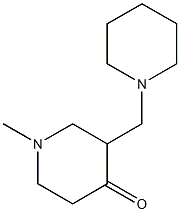 4-Piperidinone,1-methyl-3-(1-piperidinylmethyl)-(9CI) 结构式