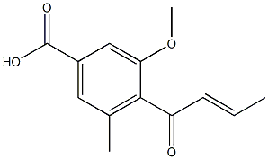 Pyrenochaetic acid Struktur
