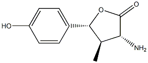 2(3H)-Furanone,3-aminodihydro-5-(4-hydroxyphenyl)-4-methyl-,(3alpha,4bta,5alpha)-(9CI),792154-39-3,结构式