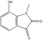1H-Indole-2,3-dione,7-hydroxy-1-methyl-(9CI) Struktur