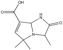 1H-Pyrrolo[1,2-a]imidazole-7-carboxylicacid,2,3,5,7a-tetrahydro-3,5,5-trimethyl-2-oxo-(9CI) 化学構造式