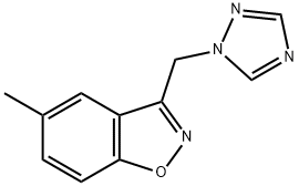 1,2-Benzisoxazole,5-methyl-3-(1H-1,2,4-triazol-1-ylmethyl)-(9CI) Structure