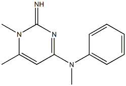 4-Pyrimidinamine,1,2-dihydro-2-imino-N,1,6-trimethyl-N-phenyl-(9CI) 化学構造式