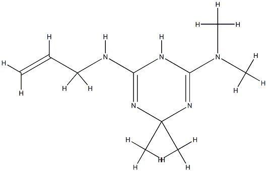 1,3,5-Triazine-2,4-diamine,1,6-dihydro-N,N,6,6-tetramethyl-N-2-propenyl-(9CI) Struktur