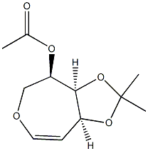 D-ribo-Hex-1-enitol, 1,6-anhydro-2-deoxy-3,4-O-(1-methylethylidene)-, acetate (9CI),792935-78-5,结构式