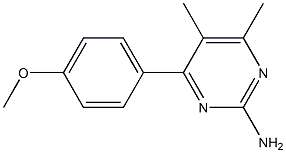 2-Pyrimidinamine,4-(4-methoxyphenyl)-5,6-dimethyl-(9CI),792942-46-2,结构式