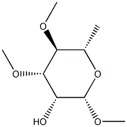 ba-L-Mannopyranoside, methyl 6-deoxy-3,4-di-O-methyl- (9CI),792943-67-0,结构式