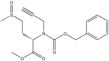 (2S)-Methyl 2-(((Benzyloxy)Carbonyl)(Prop-2-Yn-1-Yl)Amino)-4-(Methylsulfinyl)Butanoate(WXC02911) Struktur