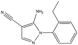 5-氨基-1-(2-乙基苯基)-1H-吡唑-4-甲腈,792953-03-8,结构式