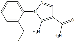 1H-Pyrazole-4-carboxamide,5-amino-1-(2-ethylphenyl)-(9CI),792953-12-9,结构式