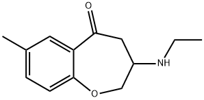1-Benzoxepin-5(2H)-one,3-(ethylamino)-3,4-dihydro-7-methyl-(9CI) Structure